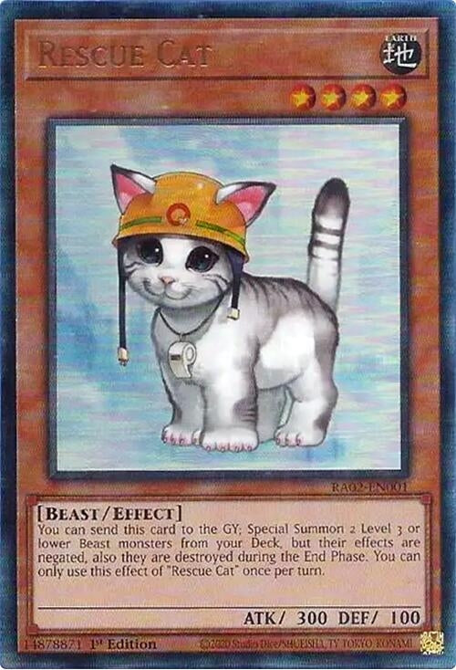 Image for Rescue Cat (PUR) (25th Anniversary Rarity Collection II) (RA02-EN001) - YuGiOh