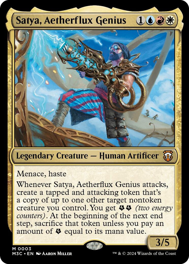 Image for Satya, Aetherflux Genius (Commander: Modern Horizons 3) (3) - Magic: The Gathering