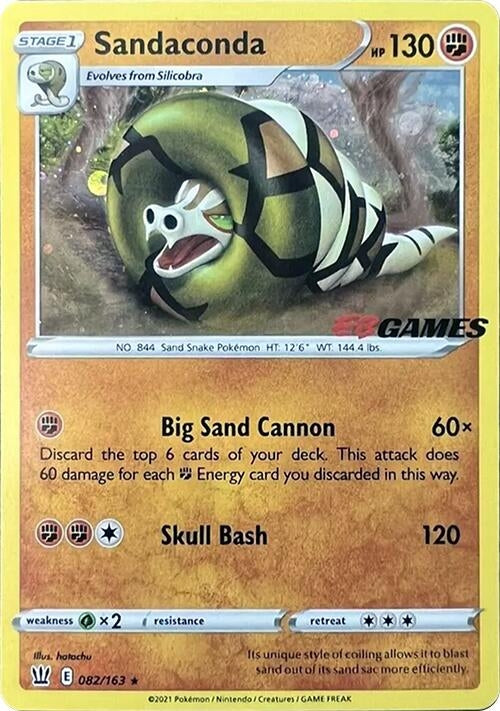 Image for Sandaconda - 082/163 (EB Games Exclusive) (Miscellaneous Cards & Products) (082/163) - Pokemon