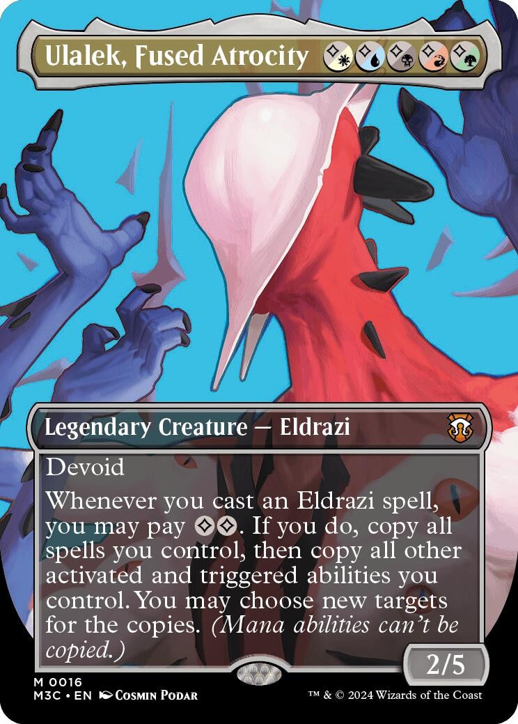 Image for Ulalek, Fused Atrocity (Borderless) (Commander: Modern Horizons 3) (16) - Magic: The Gathering