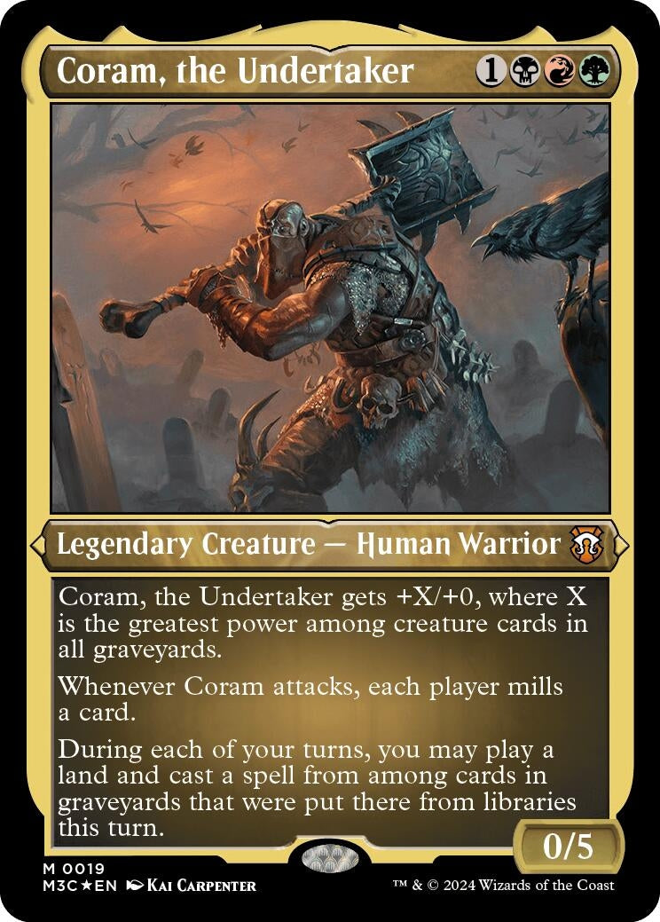 Image for Coram, the Undertaker (Foil Etched) (Commander: Modern Horizons 3) (19) - Magic: The Gathering