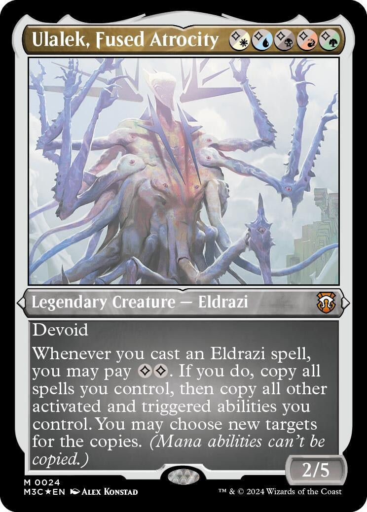 Image for Ulalek, Fused Atrocity (Foil Etched) (Commander: Modern Horizons 3) (24) - Magic: The Gathering