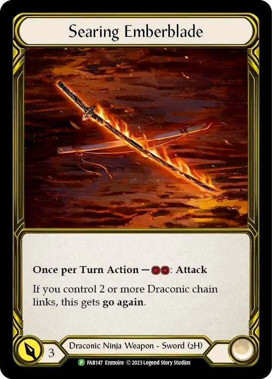 Image for Searing Emberblade (Golden) - FAB147 (Flesh and Blood: Promo Cards) (FAB147) - Flesh and Blood TCG