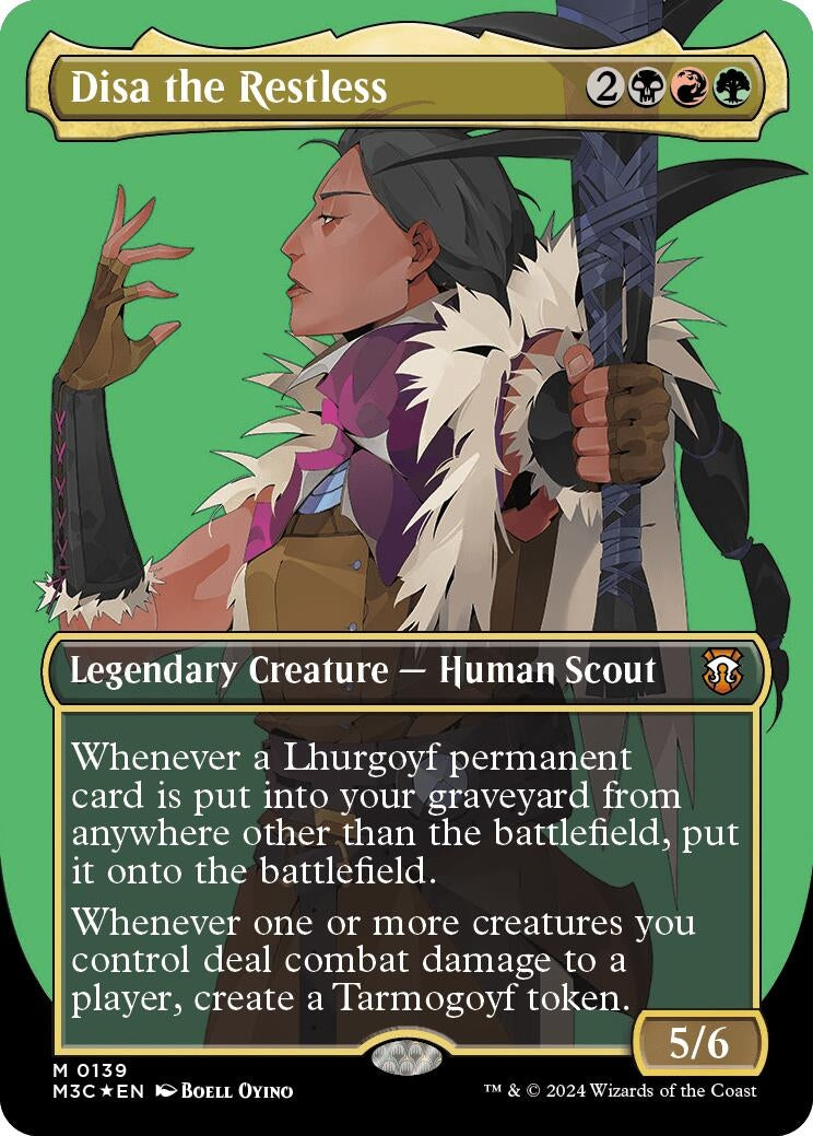 Image for Disa the Restless (Borderless) (Ripple Foil) (Commander: Modern Horizons 3) (139) - Magic: The Gathering