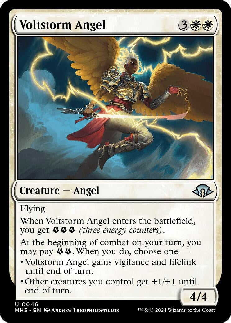 Image for Voltstorm Angel (Modern Horizons 3) (46) - Magic: The Gathering