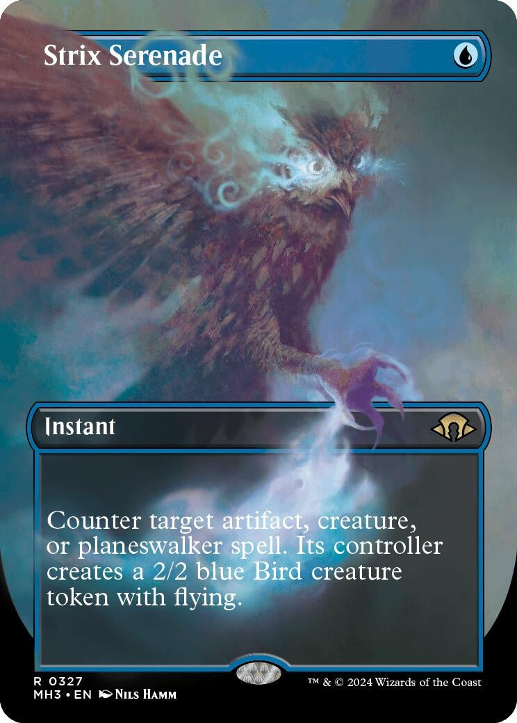 Image for Strix Serenade (Borderless) (Modern Horizons 3) (327) - Magic: The Gathering