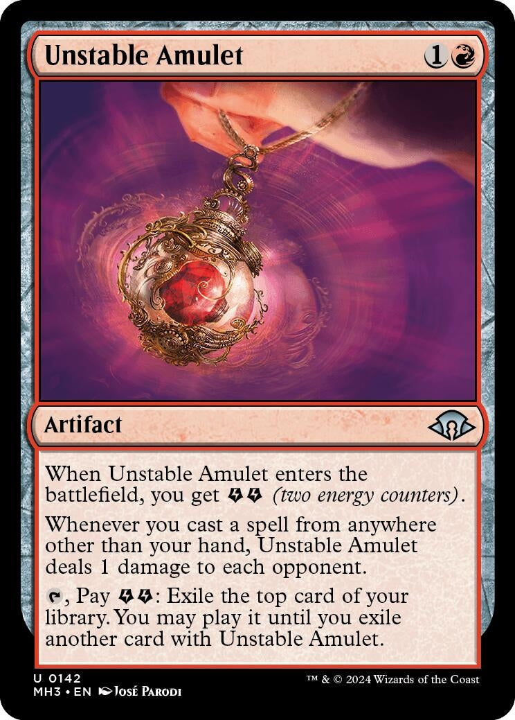 Image for Unstable Amulet (Modern Horizons 3) (142) - Magic: The Gathering