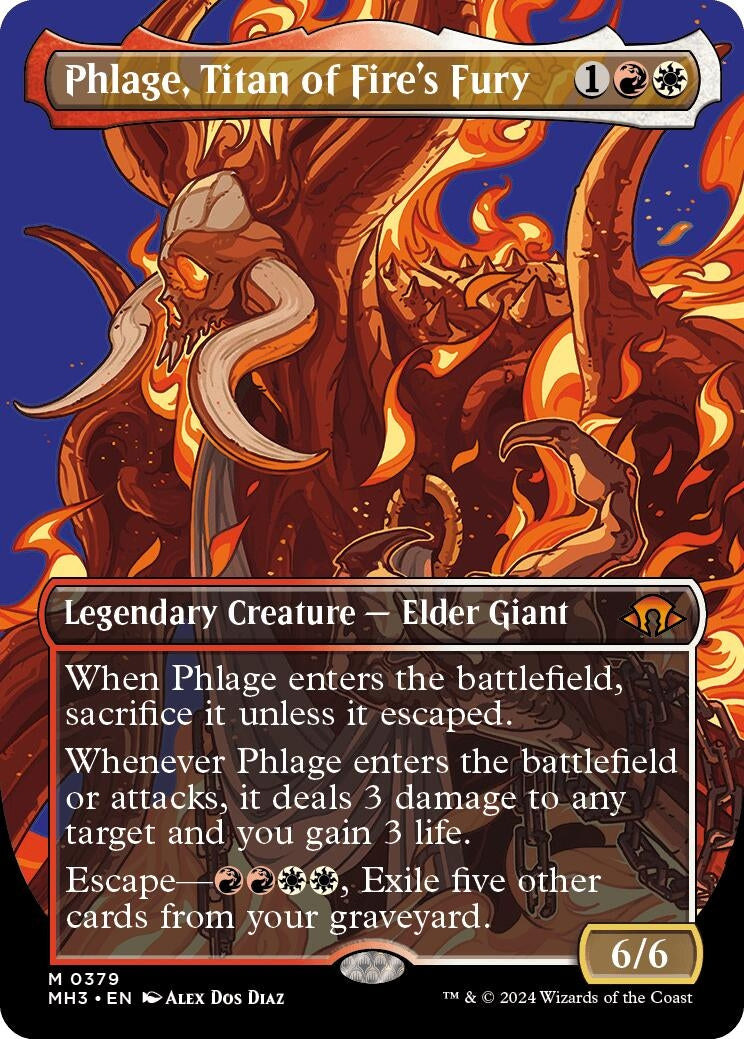 Image for Phlage, Titan of Fire's Fury (Borderless) (Modern Horizons 3) (379) - Magic: The Gathering
