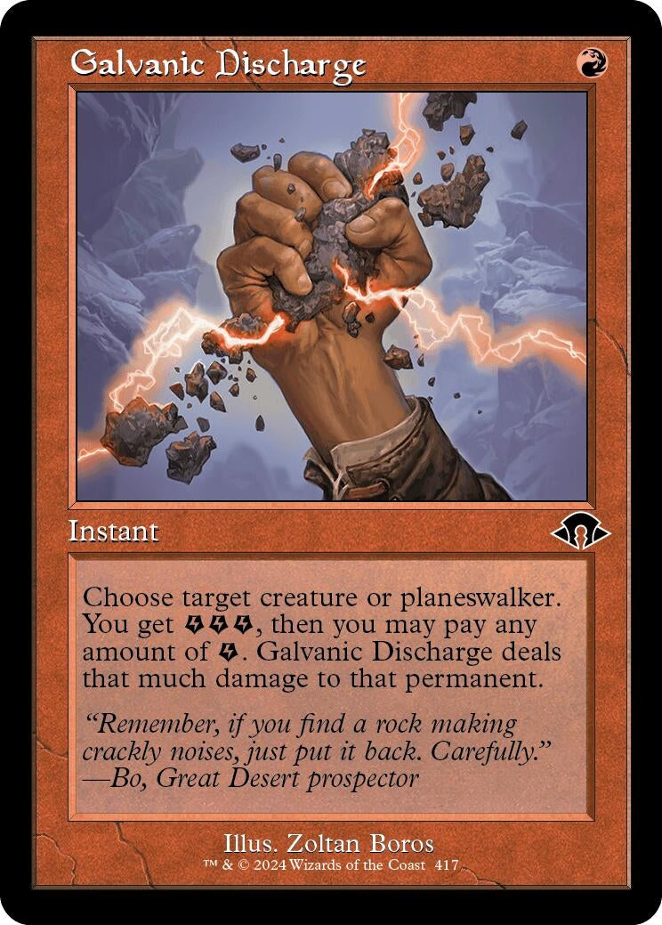 Image for Galvanic Discharge (Retro Frame) (Modern Horizons 3) (417) - Magic: The Gathering