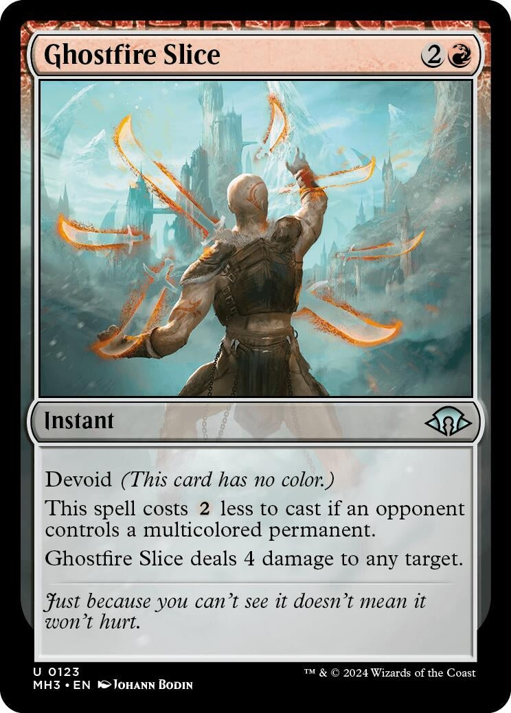 Image for Ghostfire Slice (Modern Horizons 3) (123) - Magic: The Gathering