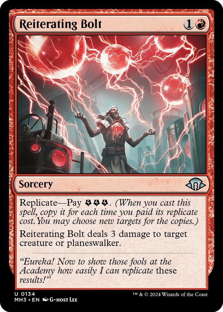 Image for Reiterating Bolt (Modern Horizons 3) (134) - Magic: The Gathering