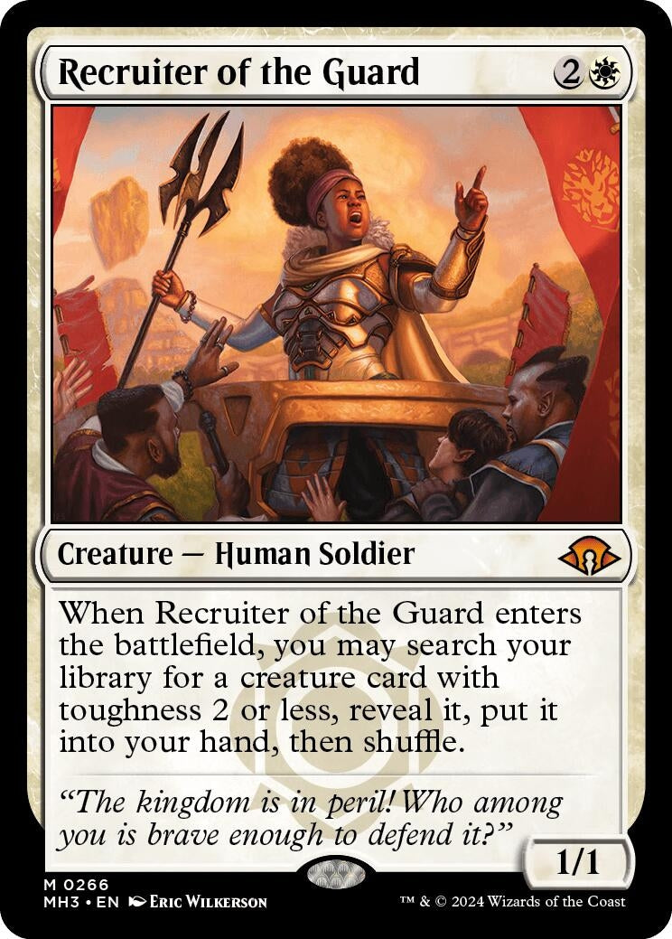 Image for Recruiter of the Guard (Modern Horizons 3) (266) - Magic: The Gathering