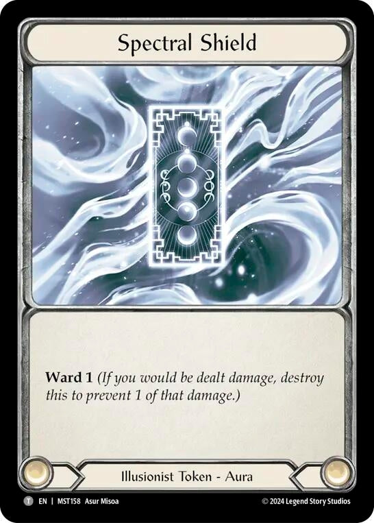Image for Spectral Shield (158-A) (Part the Mistveil) (MST158-A) - Flesh and Blood TCG