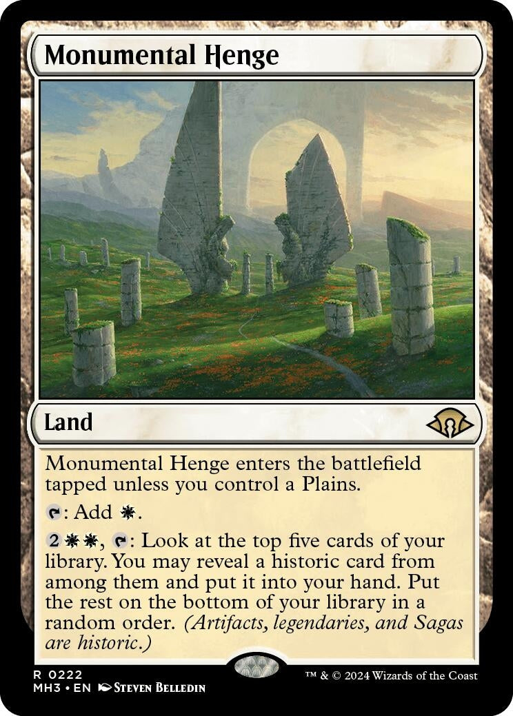 Image for Monumental Henge (Modern Horizons 3) (222) - Magic: The Gathering