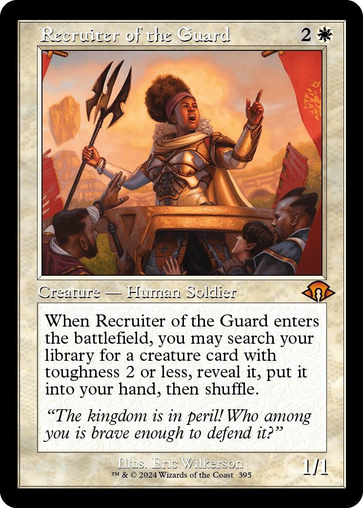 Image for Recruiter of the Guard (Retro Frame) (Modern Horizons 3) (395) - Magic: The Gathering