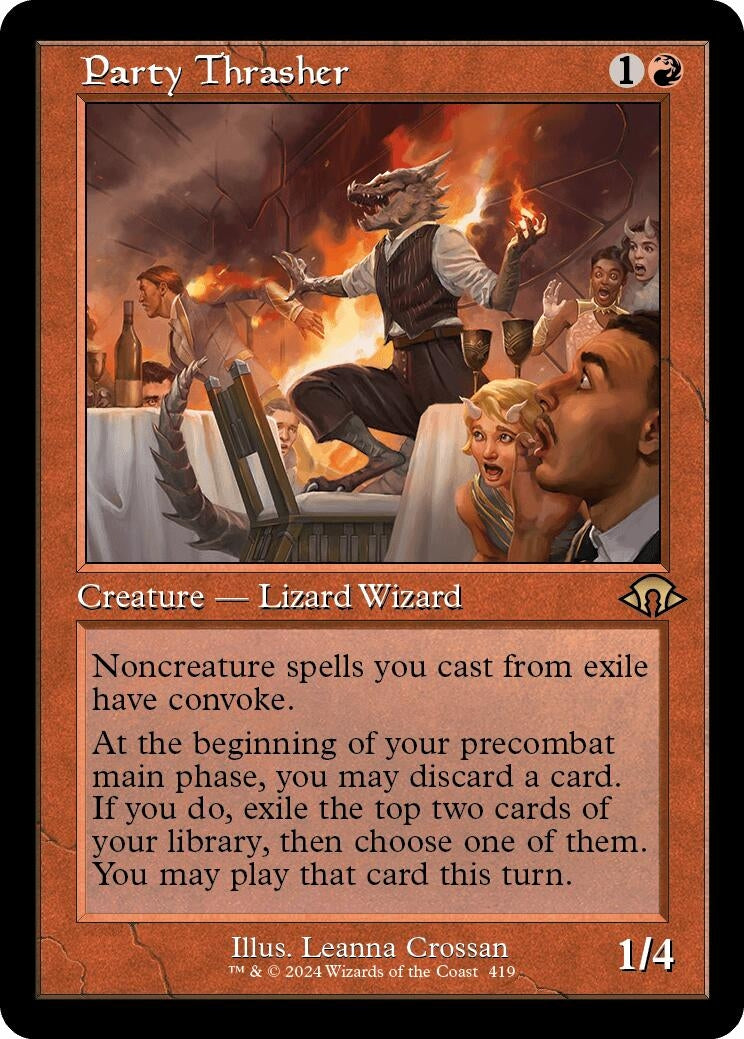 Image for Party Thrasher (Retro Frame) (Modern Horizons 3) (419) - Magic: The Gathering