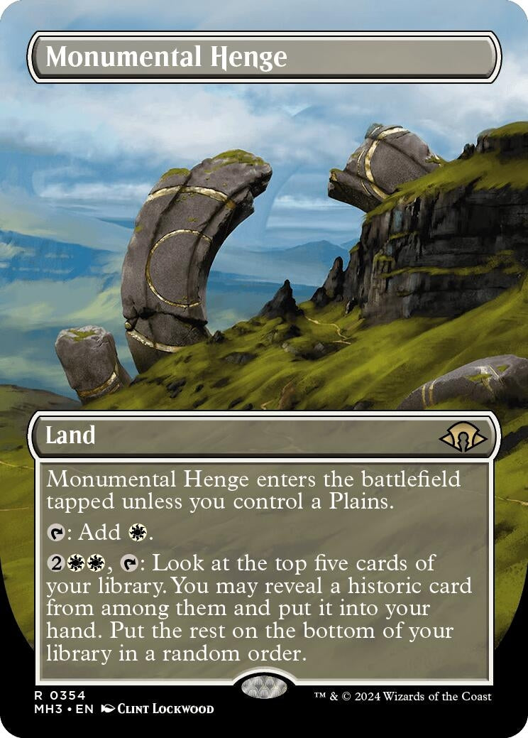 Image for Monumental Henge (Borderless) (Modern Horizons 3) (354) - Magic: The Gathering