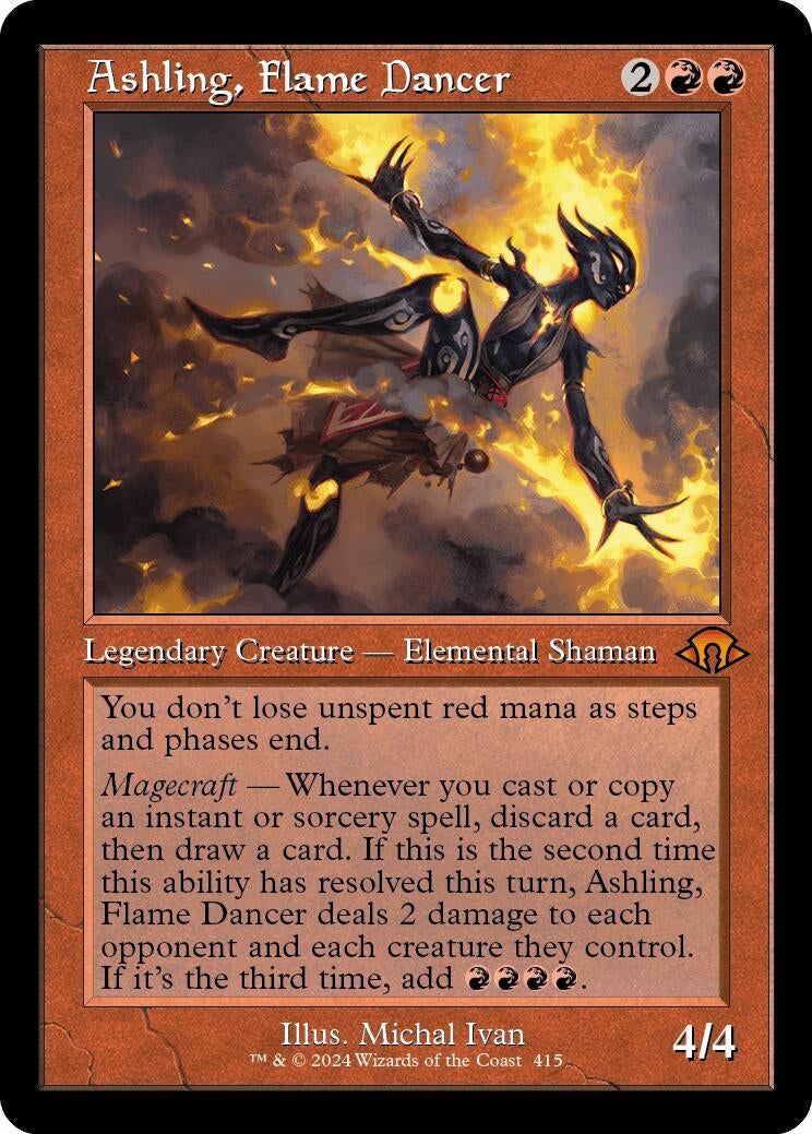 Image for Ashling, Flame Dancer (Retro Frame) (Modern Horizons 3) (415) - Magic: The Gathering