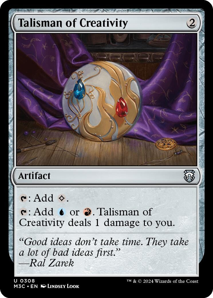 Image for Talisman of Creativity (Commander: Modern Horizons 3) (308) - Magic: The Gathering