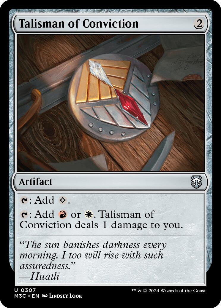Image for Talisman of Conviction (Commander: Modern Horizons 3) (307) - Magic: The Gathering