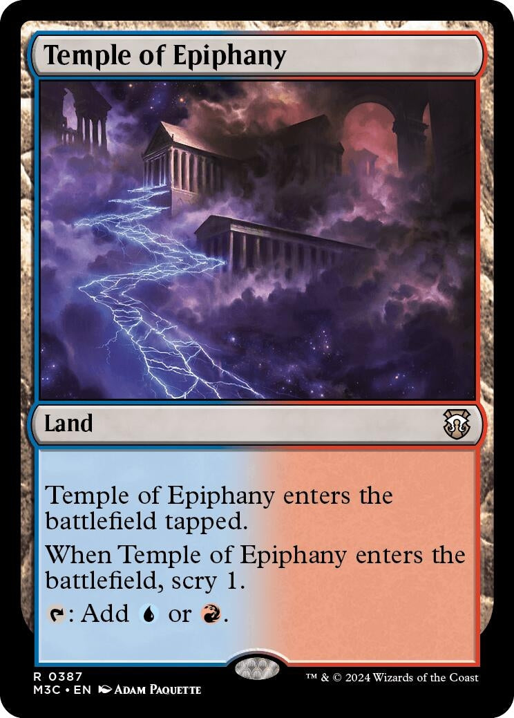 Image for Temple of Epiphany (Commander: Modern Horizons 3) (387) - Magic: The Gathering