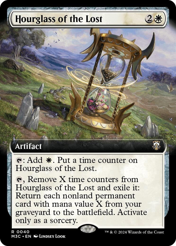 Image for Hourglass of the Lost (Extended Art) (Commander: Modern Horizons 3) (40) - Magic: The Gathering