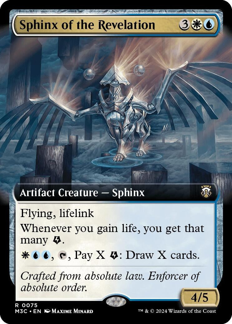 Image for Sphinx of the Revelation (Extended Art) (Commander: Modern Horizons 3) (75) - Magic: The Gathering
