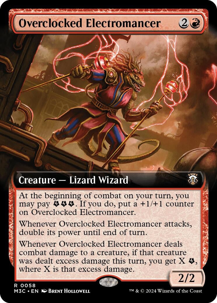 Image for Overclocked Electromancer (Extended Art) (Commander: Modern Horizons 3) (58) - Magic: The Gathering