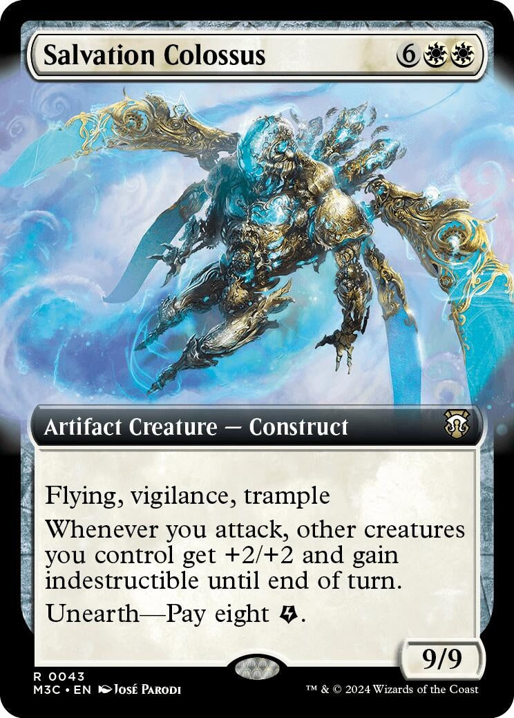 Image for Salvation Colossus (Extended Art) (Ripple Foil) (Commander: Modern Horizons 3) (43) - Magic: The Gathering