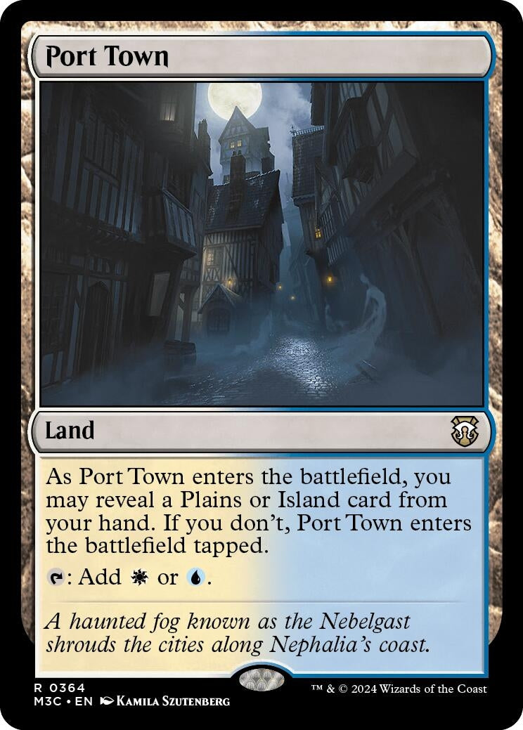 Image for Port Town (Ripple Foil) (Commander: Modern Horizons 3) (364) - Magic: The Gathering
