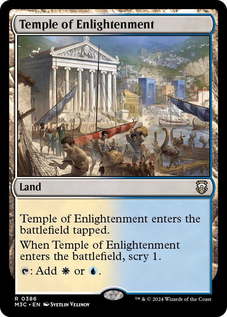 Image for Temple of Enlightenment (Ripple Foil) (Commander: Modern Horizons 3) (386) - Magic: The Gathering