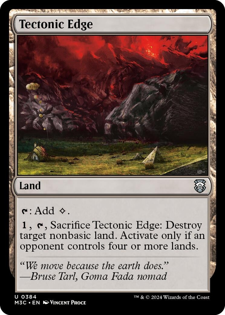 Image for Tectonic Edge (Commander: Modern Horizons 3) (384) - Magic: The Gathering