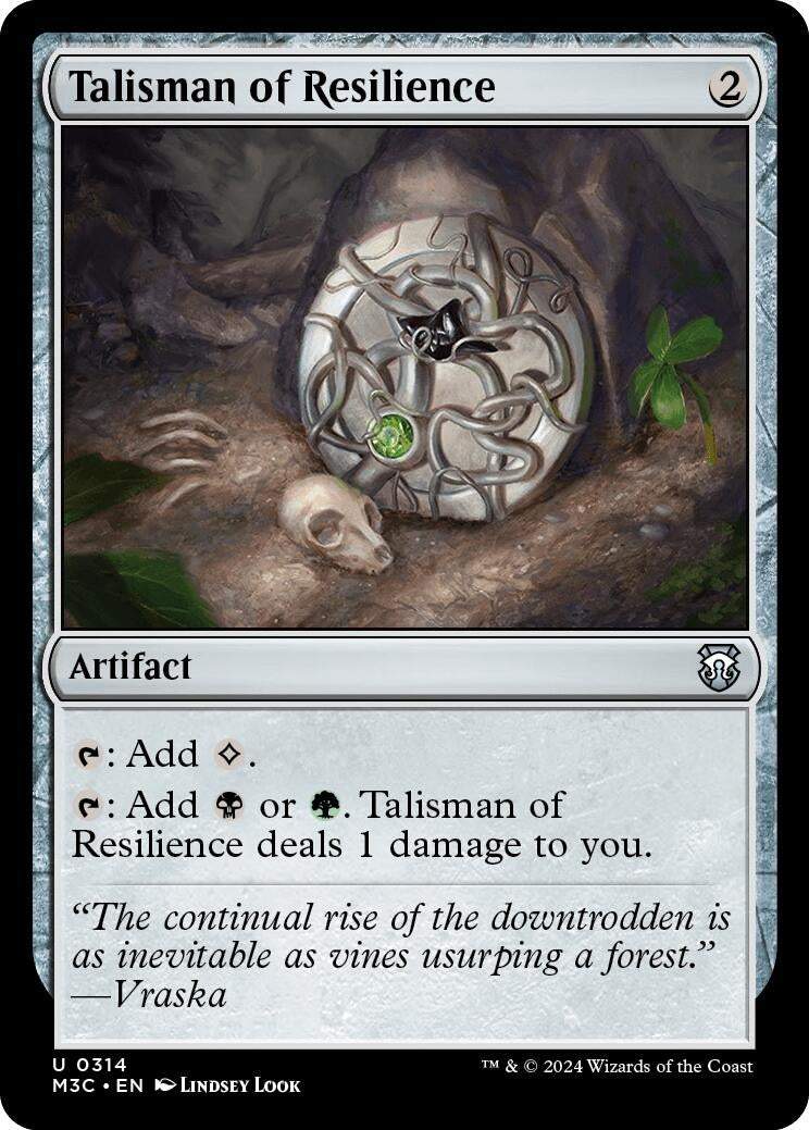 Image for Talisman of Resilience (Commander: Modern Horizons 3) (314) - Magic: The Gathering