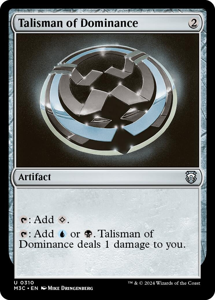 Image for Talisman of Dominance (Commander: Modern Horizons 3) (310) - Magic: The Gathering