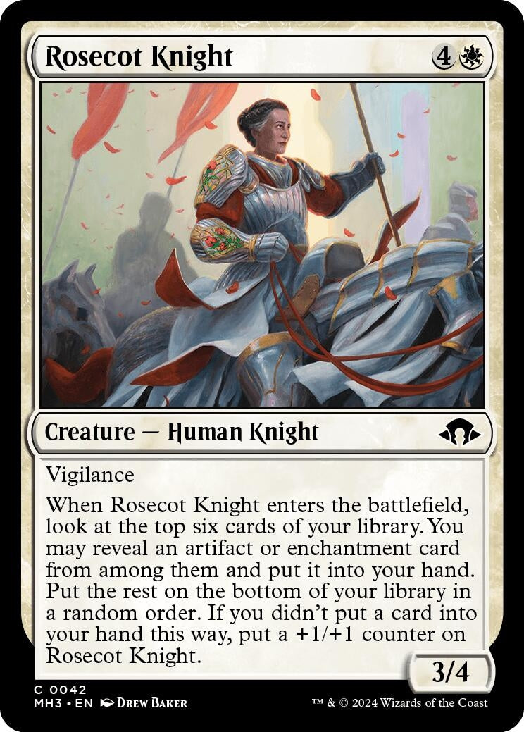Image for Rosecot Knight (Modern Horizons 3) (42) - Magic: The Gathering