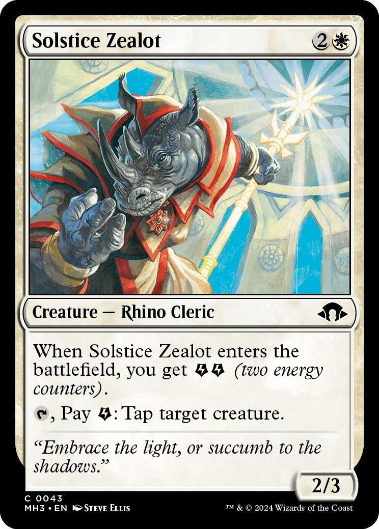 Image for Solstice Zealot (Modern Horizons 3) (43) - Magic: The Gathering