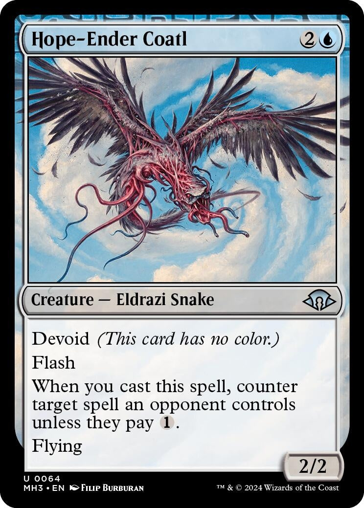 Image for Hope-Ender Coatl (Modern Horizons 3) (64) - Magic: The Gathering