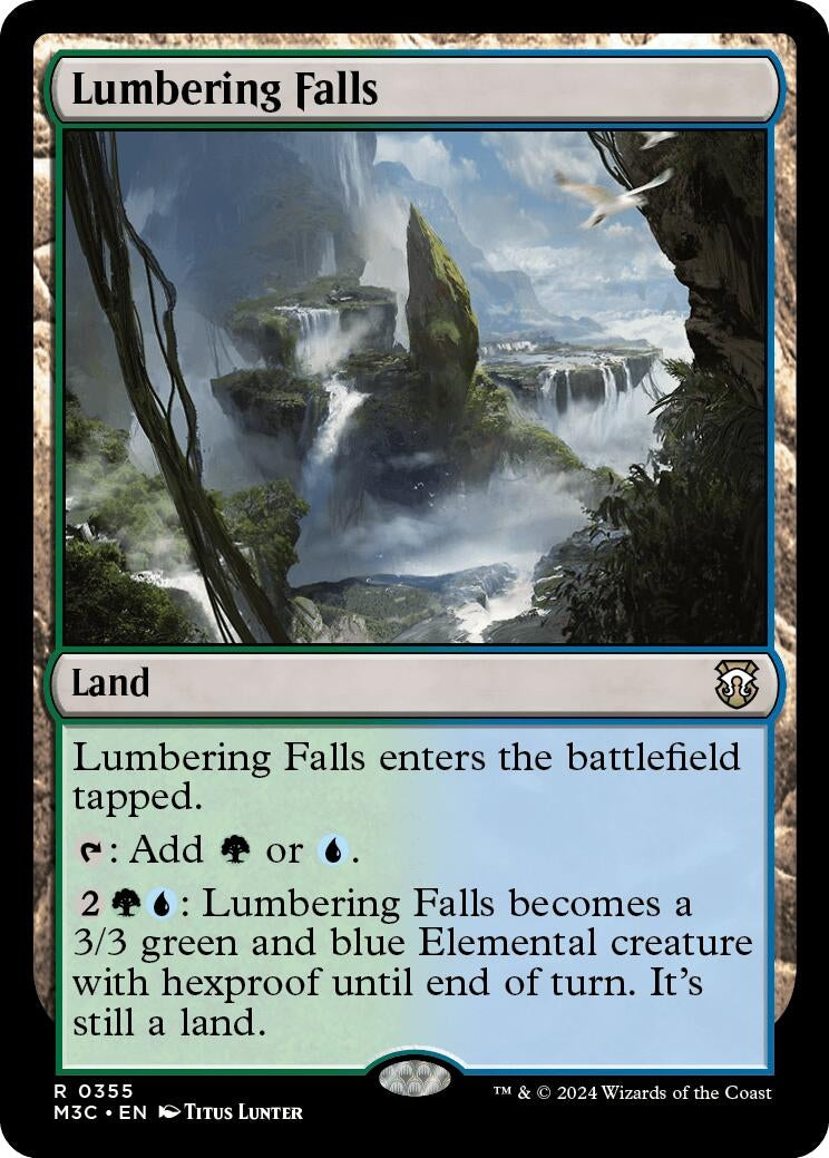 Image for Lumbering Falls (Commander: Modern Horizons 3) (355) - Magic: The Gathering