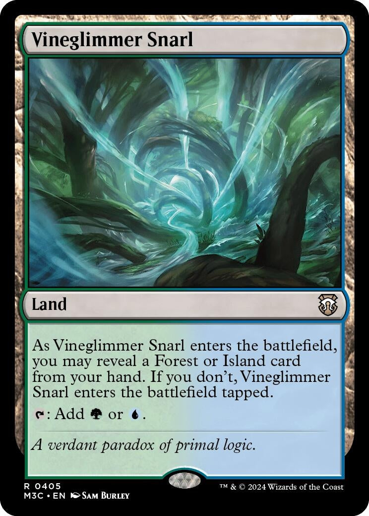 Image for Vineglimmer Snarl (Commander: Modern Horizons 3) (405) - Magic: The Gathering
