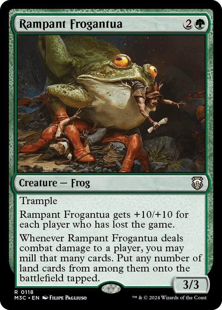 Image for Rampant Frogantua (Commander: Modern Horizons 3) (118) - Magic: The Gathering