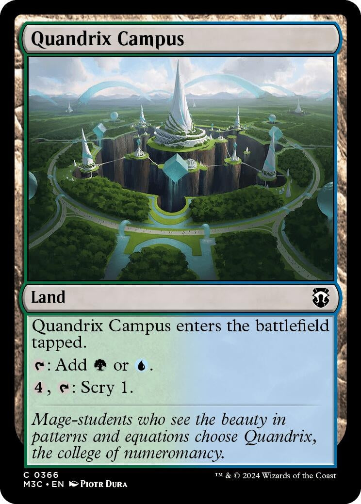 Image for Quandrix Campus (Commander: Modern Horizons 3) (366) - Magic: The Gathering