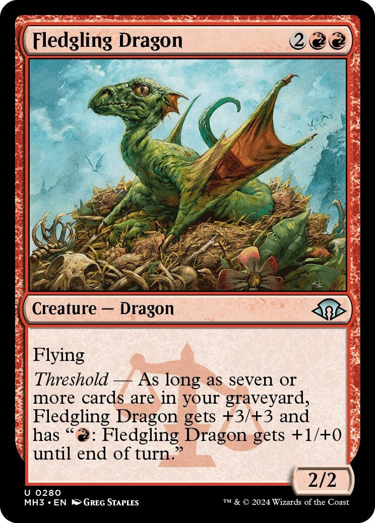 Image for Fledgling Dragon (Modern Horizons 3) (280) - Magic: The Gathering