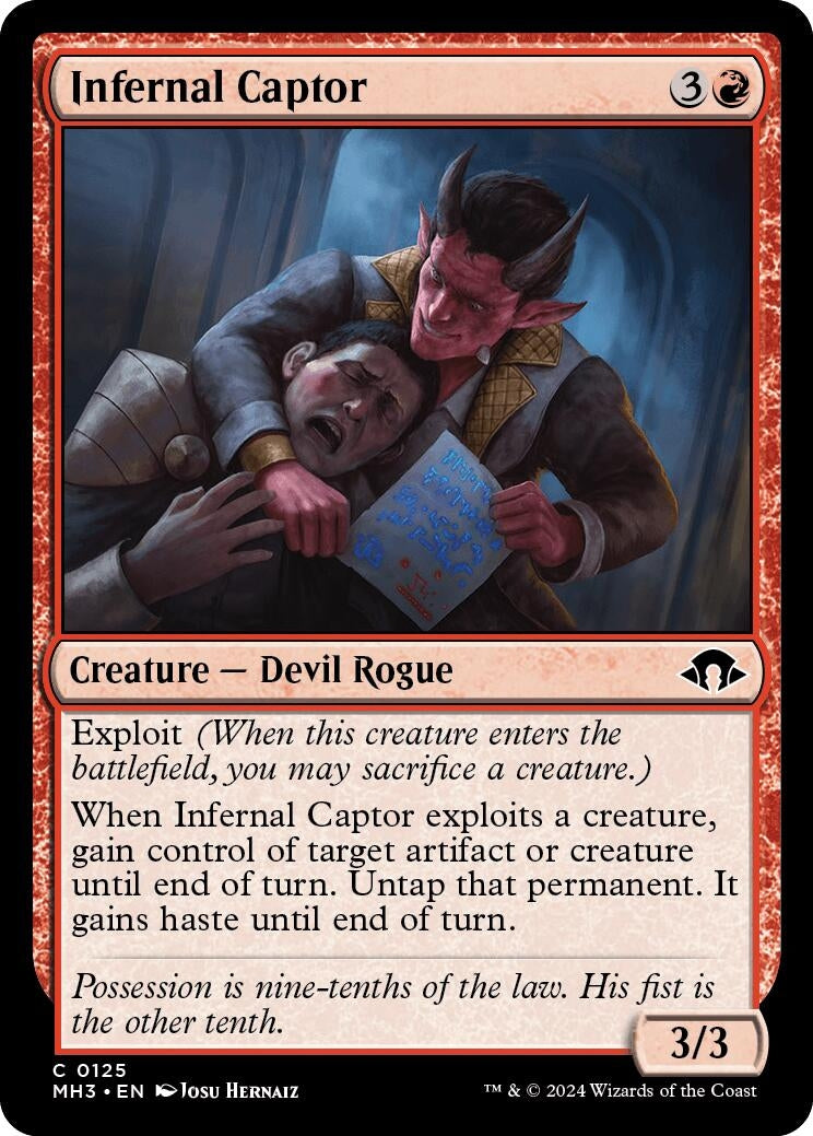 Image for Infernal Captor (Modern Horizons 3) (125) - Magic: The Gathering