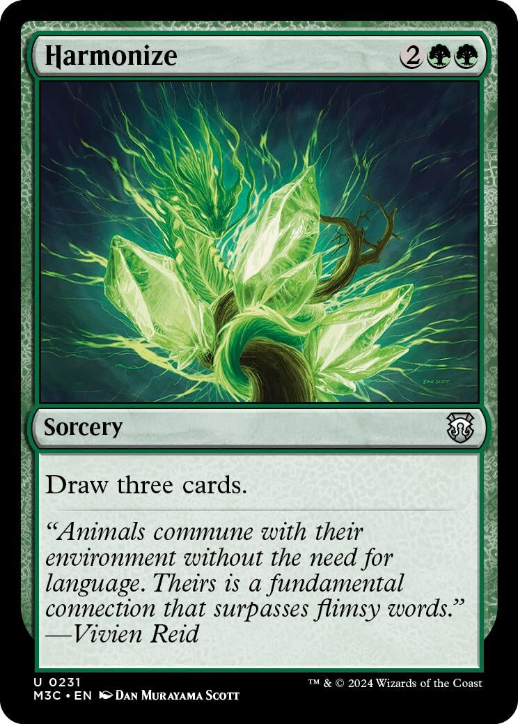 Image for Harmonize (Commander: Modern Horizons 3) (231) - Magic: The Gathering
