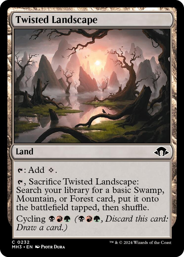 Image for Twisted Landscape (Modern Horizons 3) (232) - Magic: The Gathering