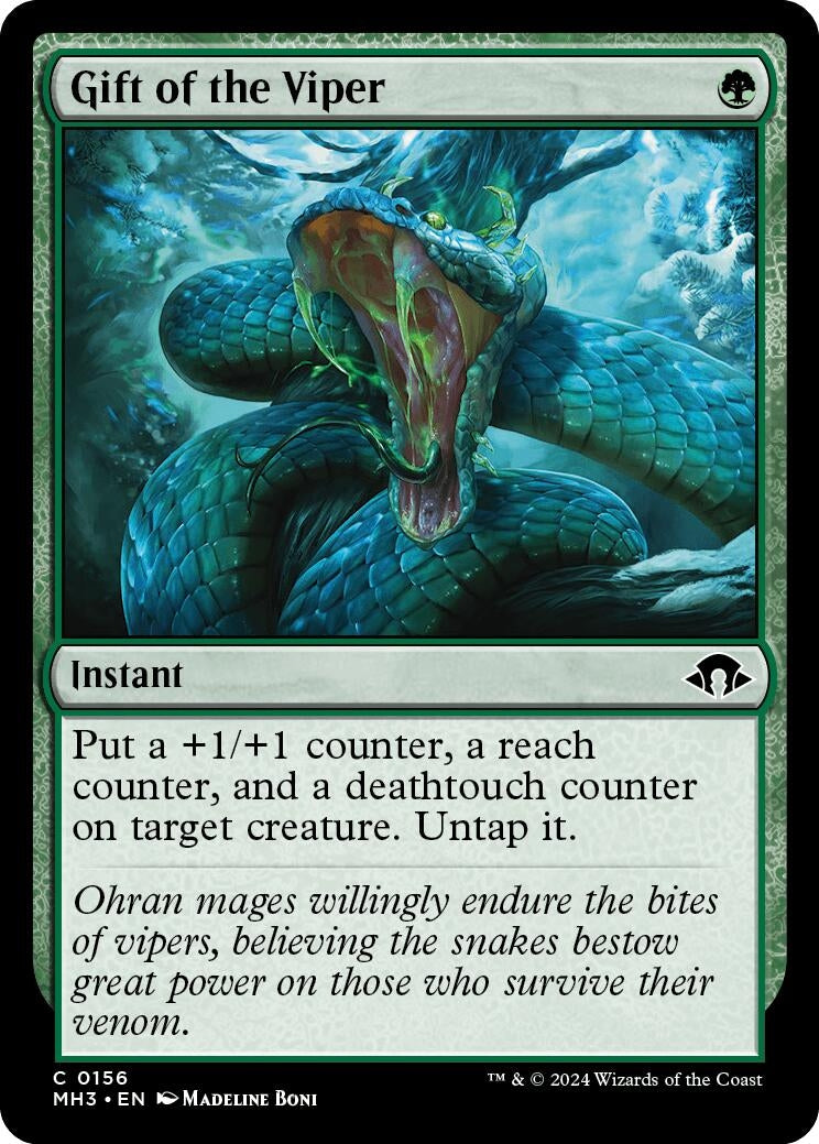 Image for Gift of the Viper (Modern Horizons 3) (156) - Magic: The Gathering
