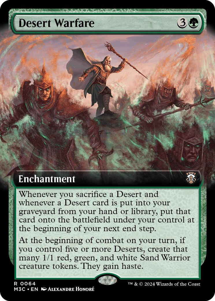 Image for Desert Warfare (Extended Art) (Ripple Foil) (Commander: Modern Horizons 3) (64) - Magic: The Gathering
