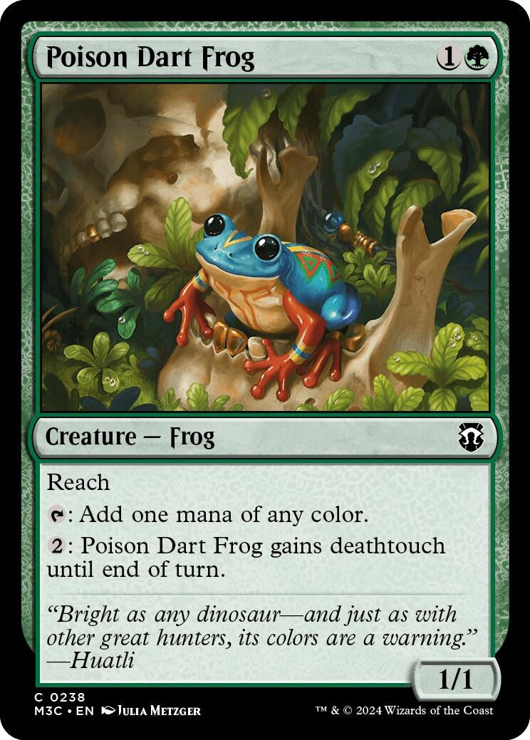 Image for Poison Dart Frog (Ripple Foil) (Commander: Modern Horizons 3) (238) - Magic: The Gathering