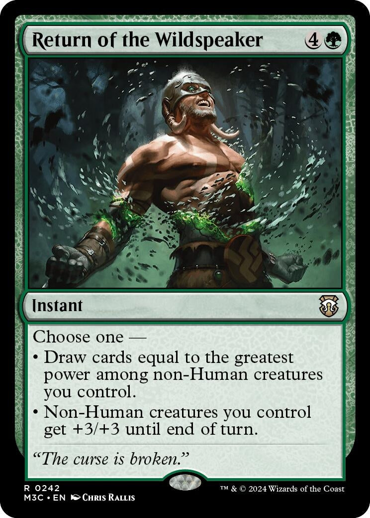 Image for Return of the Wildspeaker (Ripple Foil) (Commander: Modern Horizons 3) (242) - Magic: The Gathering