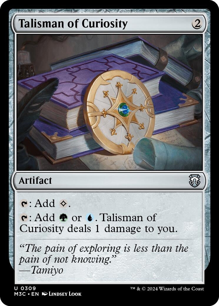 Image for Talisman of Curiosity (Ripple Foil) (Commander: Modern Horizons 3) (309) - Magic: The Gathering